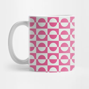 Modern Geometric Circles and Squares Mug